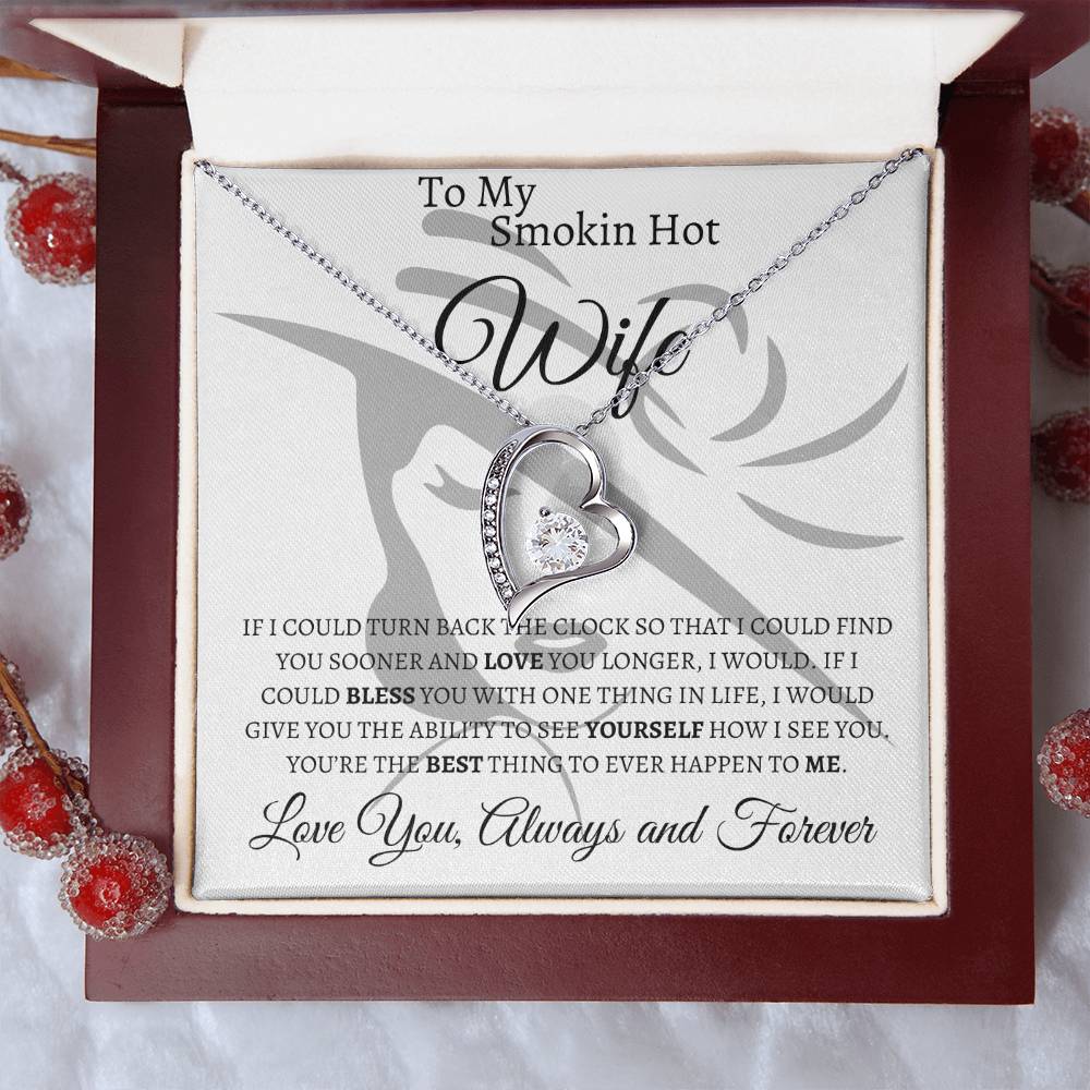 To My Smokin Hot Wife | Forever Love Necklace