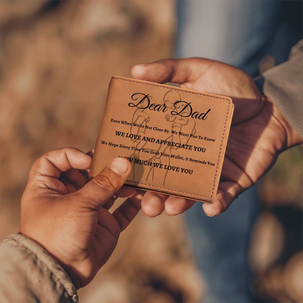 Dear Dad | Love and Appreciate You | Leather Wallet