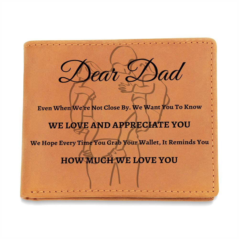 Dear Dad | Love and Appreciate You | Leather Wallet